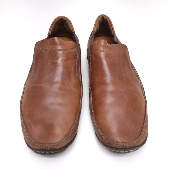 COLE‎ HAAN Air Mens 11 Infinity Brown Leather Slip-On Comfort Shoes - Picture 3 of 11